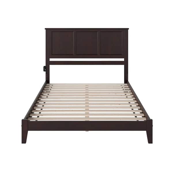 AFI Madison Espresso King Solid Wood Frame Low Profile Platform Bed
