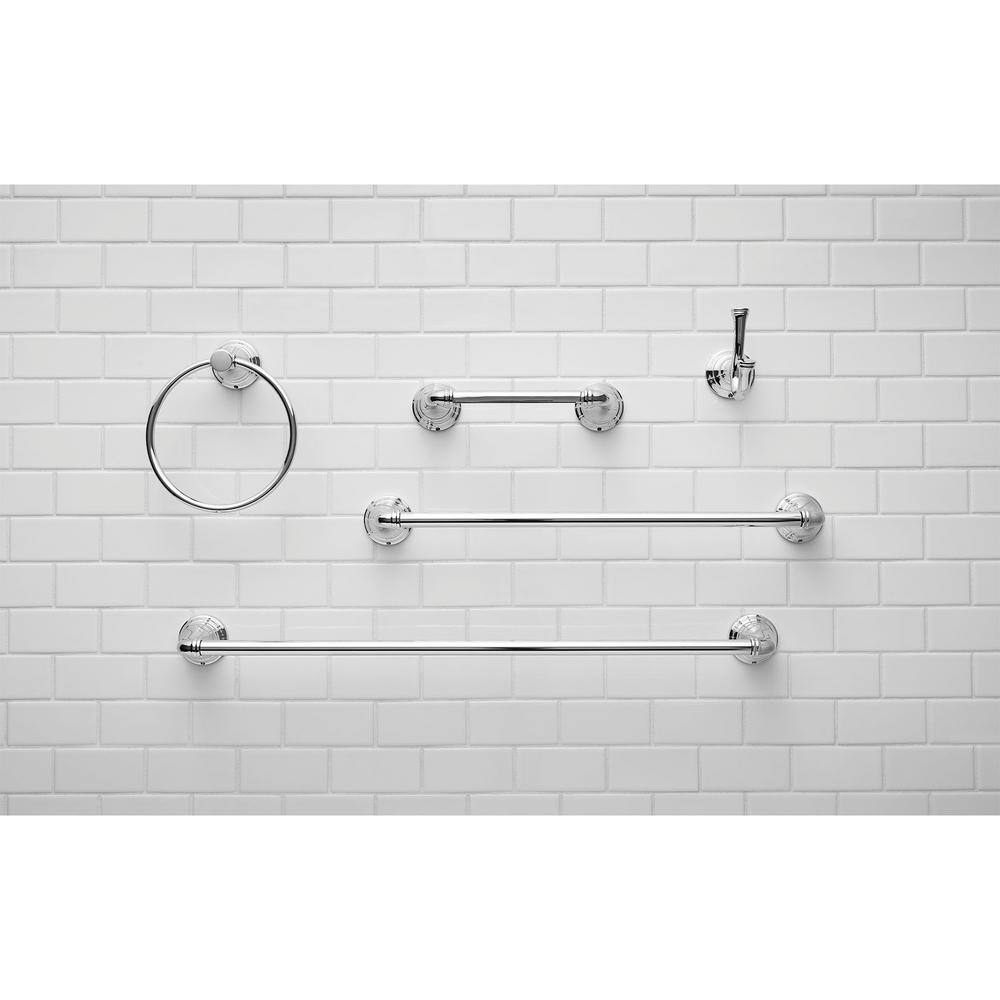 Polished Chrome Wall Mounted Towel Ring