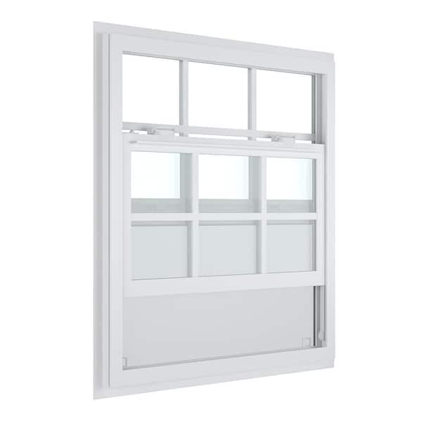 out nchami様 ワイヤーフレーム ❁ ホワイトシャビー Ply Gem 35.25 in. x 35.25 in. 400 Series White Aluminum Single