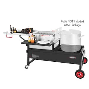 Propane Gas Crawfish Boiler and Cooker Combo, 135,000 BTU Stainless Steel Burner of Crawfish Boiler, Stirring Paddle