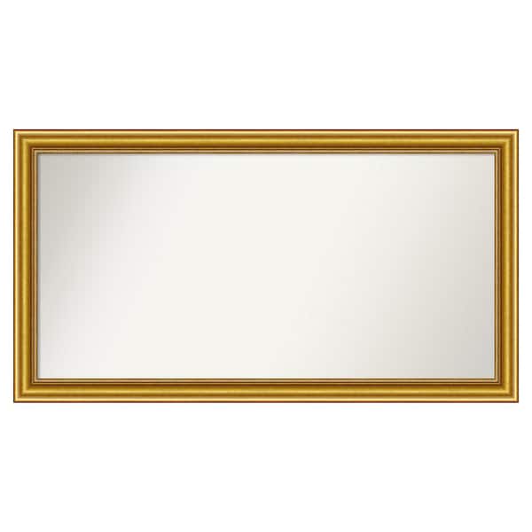 Amanti Art Townhouse Gold 43.75 in. x 23.75 in. Custom Non-Beveled Wood Framed Batthroom Vanity Wall Mirror