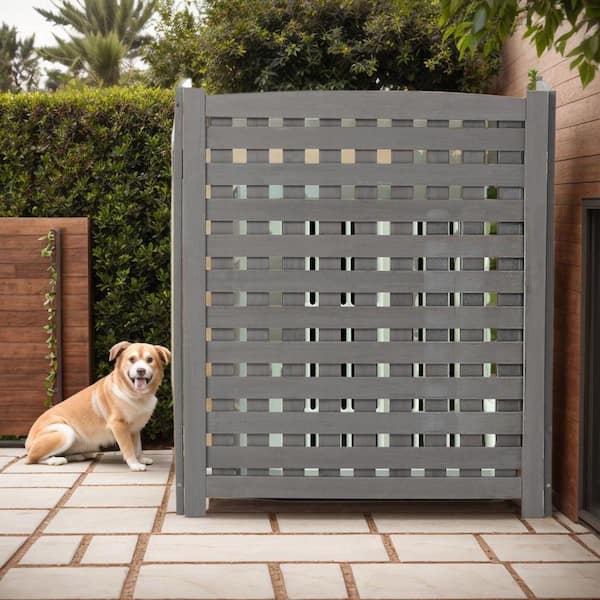 ガーデンドア3 38 in. 3 Panels Wood Garden Privacy Fence PPS-W1390113801 - The
