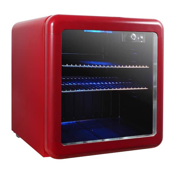 1.7 cu. ft. Retro Mini Beverage Cooler in Red