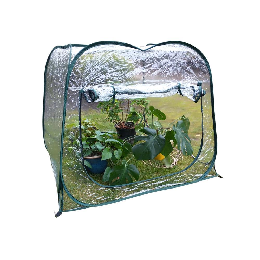 Mini Pop-up Garden Flowers Cover Tent PVC Greenhouse Propagator Plant Tent 
