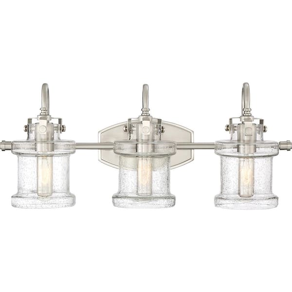 Quoizel Danbury 3-Light Brushed Nickel Vanity Light