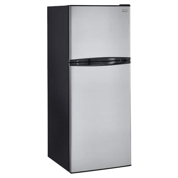 Haier - 9.8 Cu. Ft. Top-Freezer Refrigerator - Stainless steel