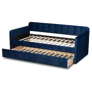 Jona Navy Blue Twin Daybed with Trundle