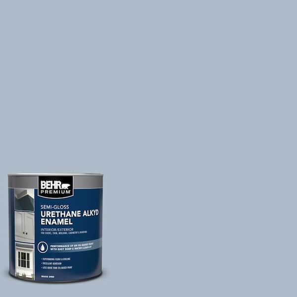 1 qt. #PPU15-16 Simply Blue Semi-Gloss Enamel Urethane Alkyd Interior/Exterior Paint