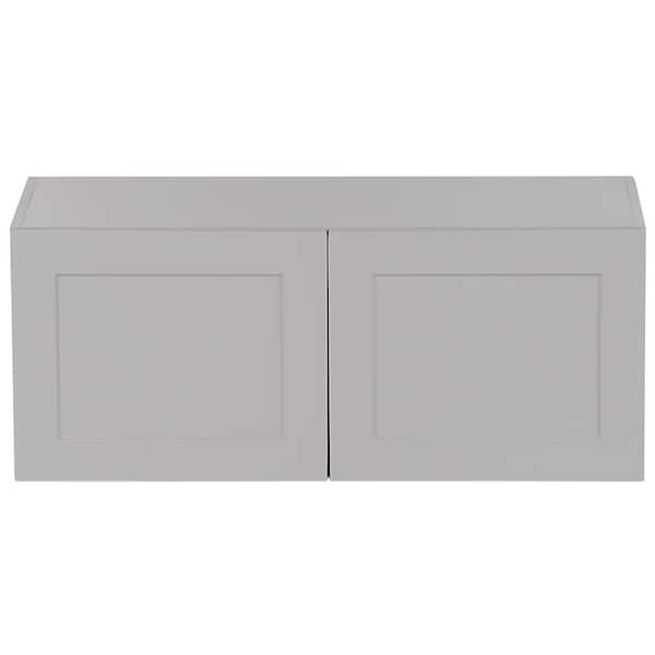 Hampton Bay Cambridge Gray Shaker Assembled Wall Kitchen Cabinet (36 in. W x 12.5 in. D x 15 in. H)