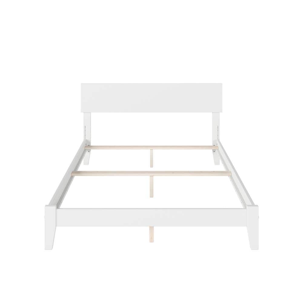 Orlando Full/Double Rubberwood Bed with Sleek Headboard and USB Ports