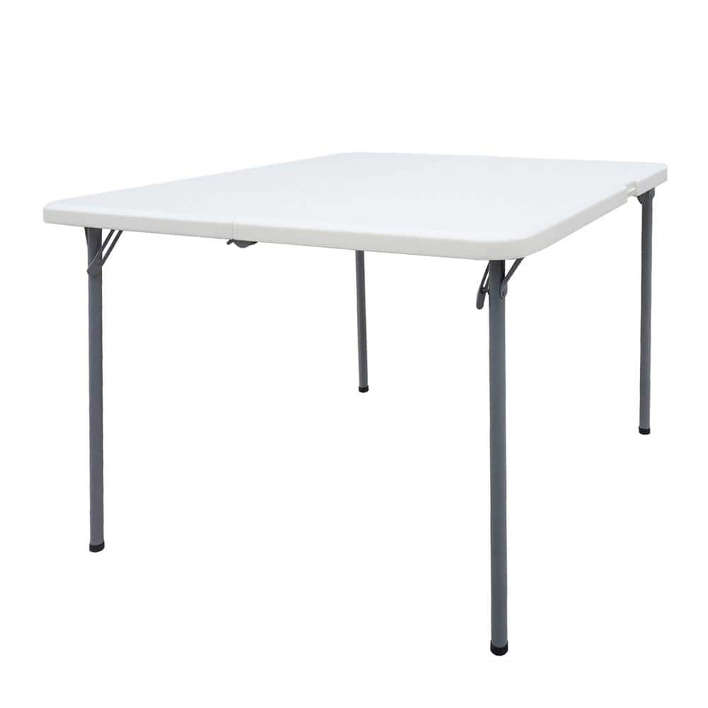 36 in. Portable Folding Outdoor HDPE Picnic Table, Waterproof and Rust-Proof Square Banquet Table with Steel Frame price history on PriceWatchPro