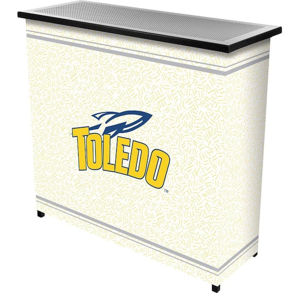 Trademark University of Toledo 2-Shelf Black Bar with Case
