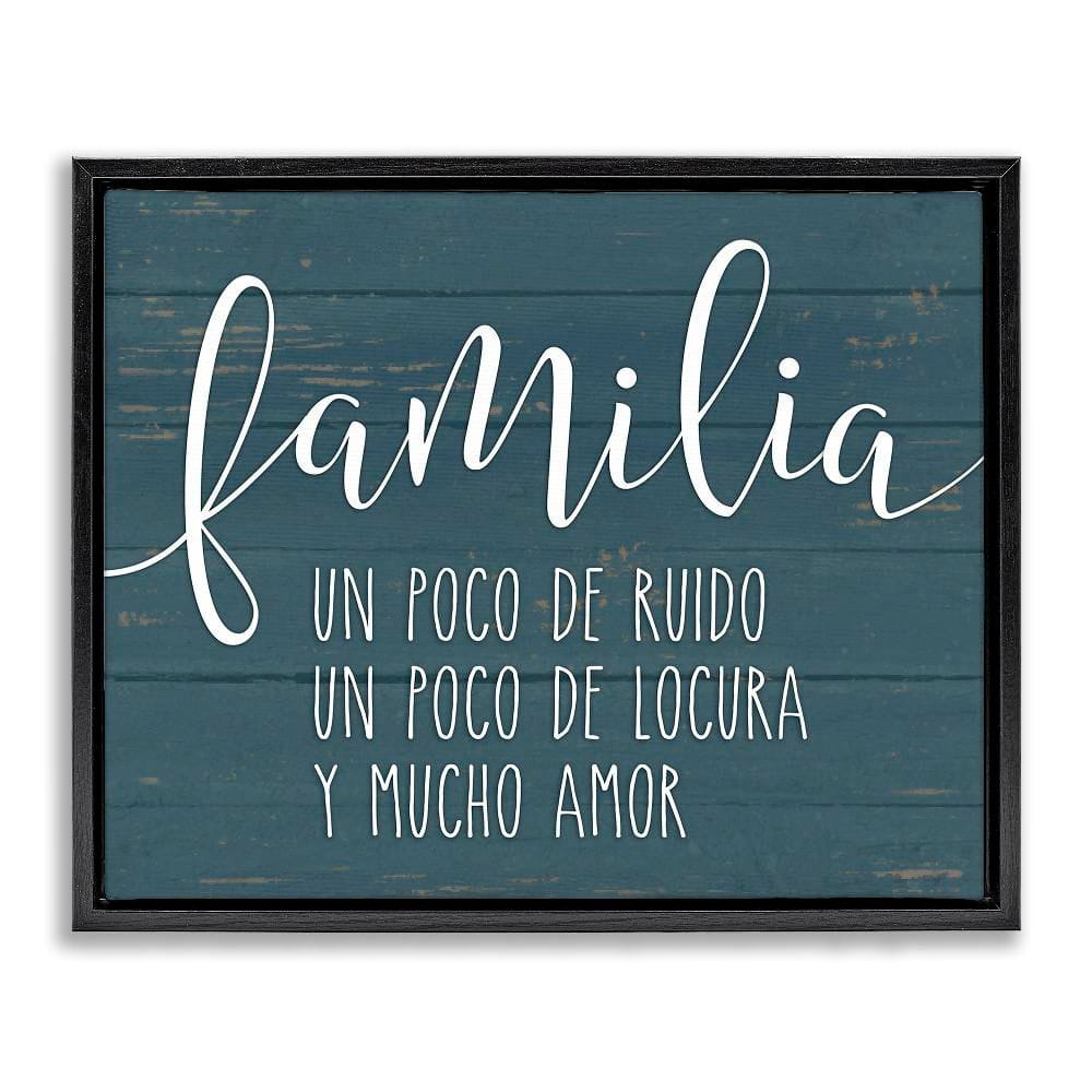 Family Crazy Loud Love by Lettered and Lined Black Floater Frame Typography Graphic Art Print 25 in. x 31 in. price history on PriceWatchPro