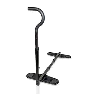 Universal Chair Cane Standing Aid with Ergonomic Stand Assist Handle in Black