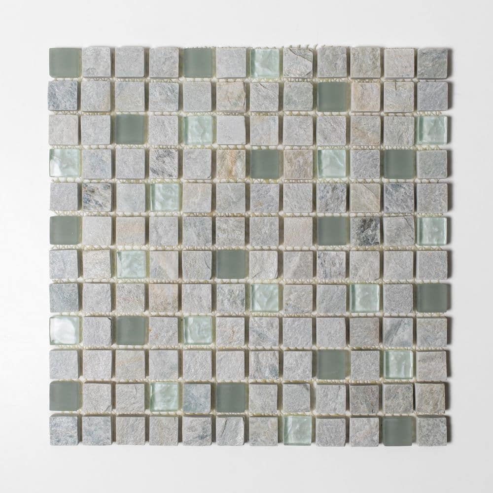 Patchwork Mosaic 5 in. x 7 in. Himalayan Frost Honed Quartzite Wall and Floor Tile Sample price history on PriceWatchPro