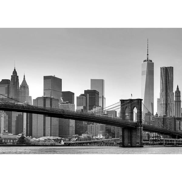 Ideal Decor 144 in. H x 100 in. W New York Wall Mural