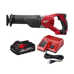 M18 18V Lithium-Ion Cordless SAWZALL Reciprocating Saw W/ 3.0Ah Battery and Charger