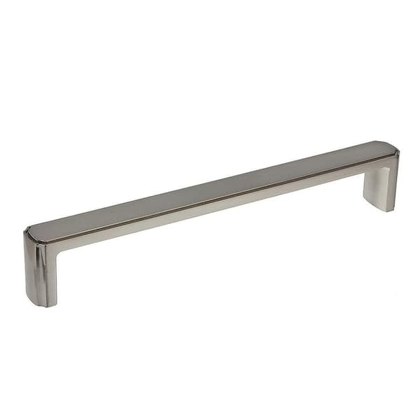 Richelieu Hardware Lorraine Collection 7 9/16 in. (192 mm) Brushed Nickel Transitional Cabinet Bar Pull