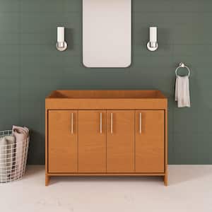 Villa 48 in. W x 18 in. D Bath Vanity Cabinet Only in Honey Maple