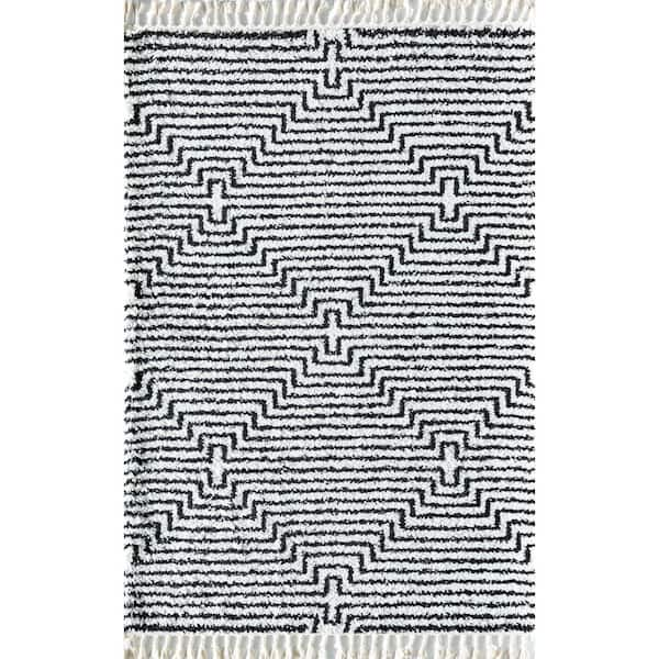 CosmoLiving by Cosmopolitan Bennett Night Odyssey 2'6"x8' Modern Area Rug