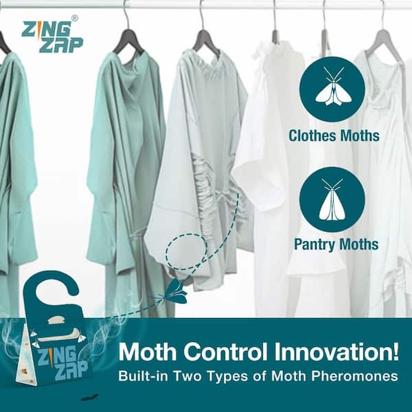 ZINGZAP Moth Trap Slowly Releases Enhanced 2x Pheromones, Lures