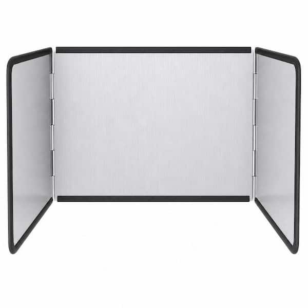 3-Sided Foldable Stainless Steel Splatter Guard, Nonstick Oil Splatter Guard for Frying