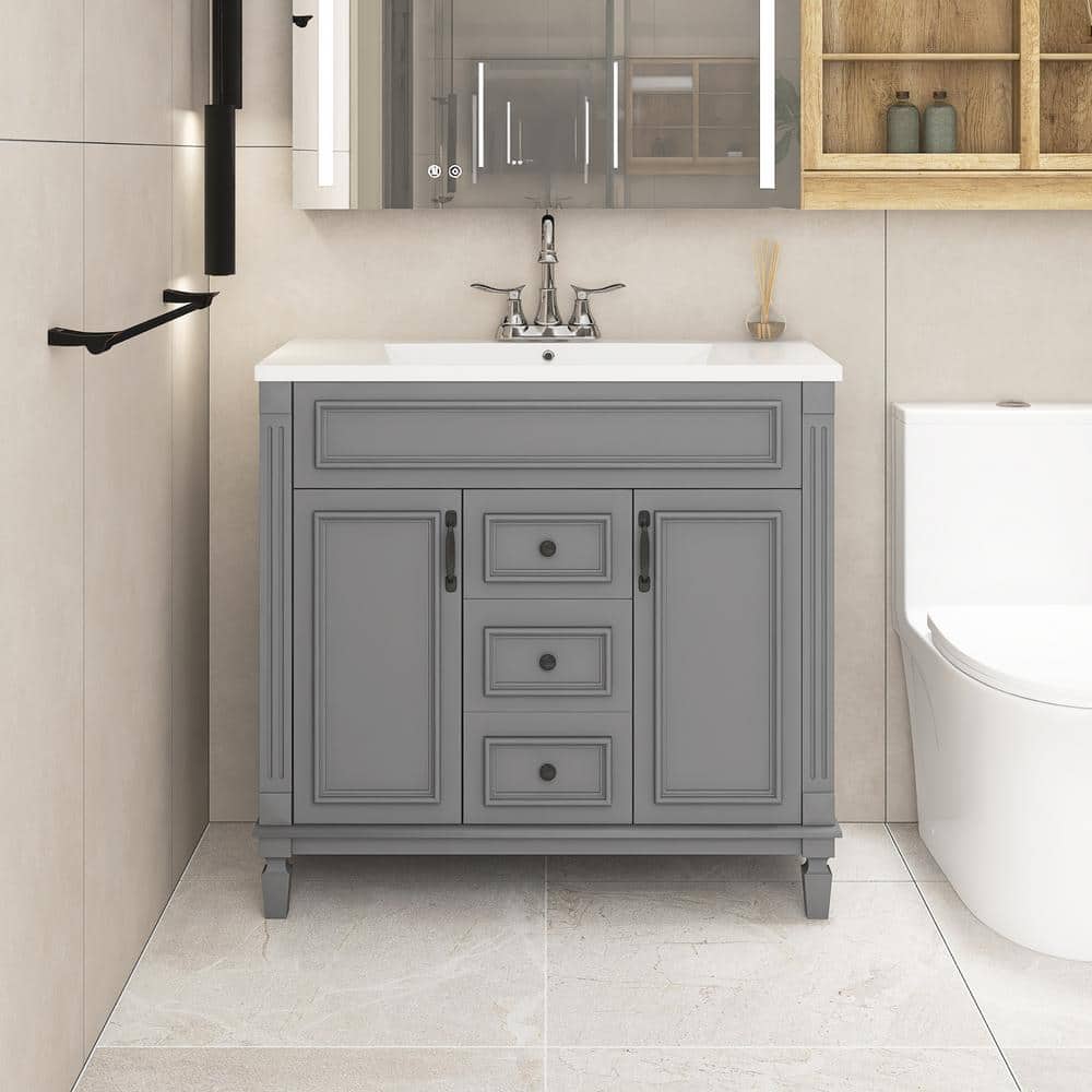 Staykiwi 36 in. W x 18 in. D x 34 in. H Single Sink Freestanding ...