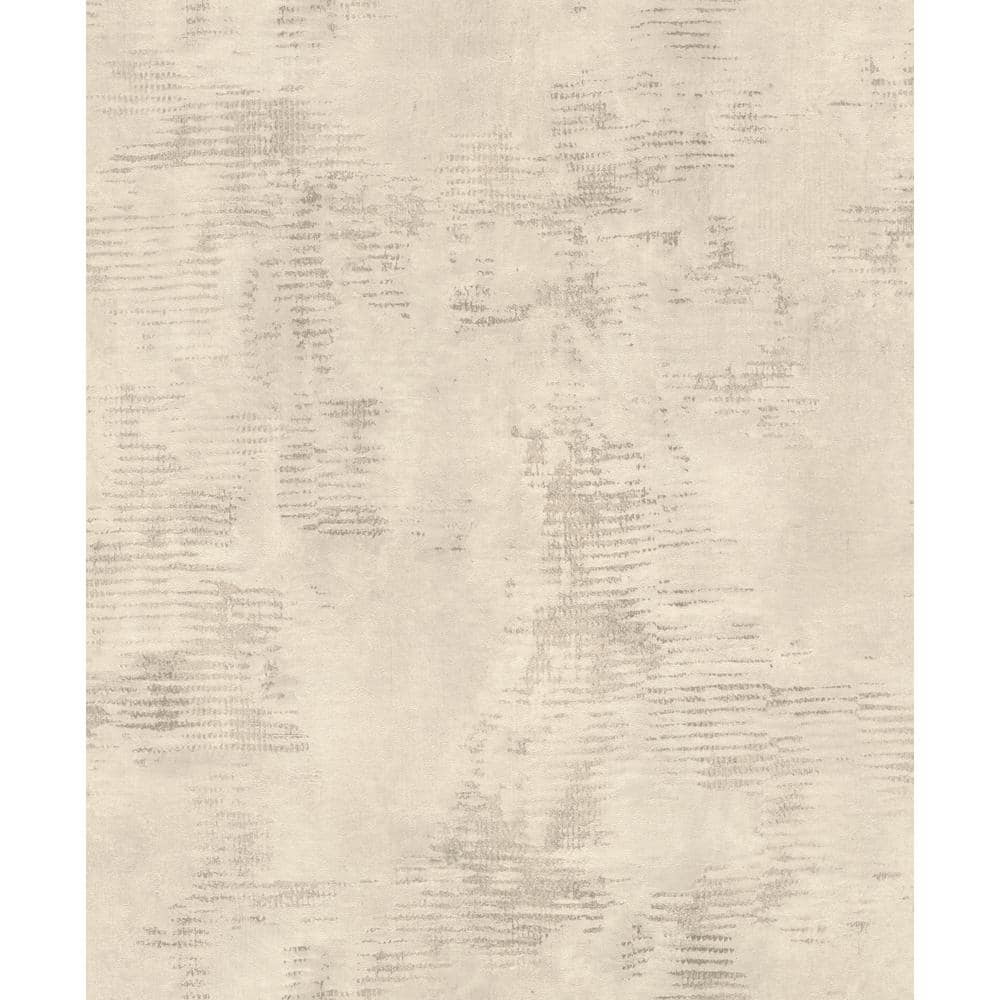 57.8 sq. ft. Osborn Beige Distressed Texture Strippable Wallpaper Covers