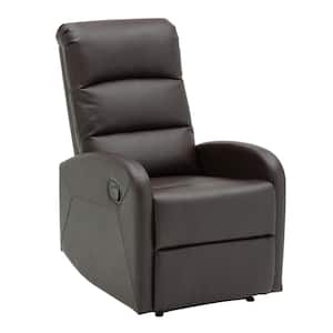 Dormi Brown Faux Leather Recliner Chair