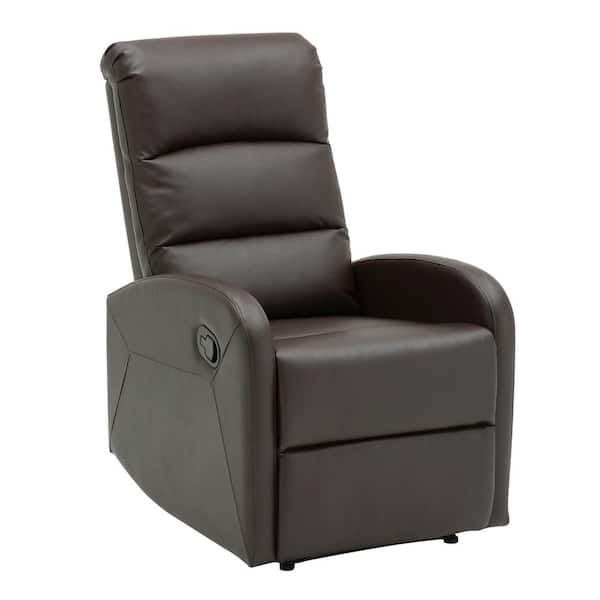 Lumisource Dormi Brown Faux Leather Recliner Chair
