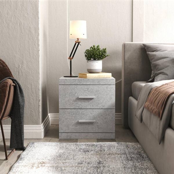 Concrete nightstand deals with drawer