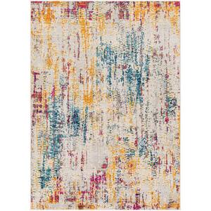 Promise Blue 6 ft. 7 in. x 9 ft. Abstract Area Rug