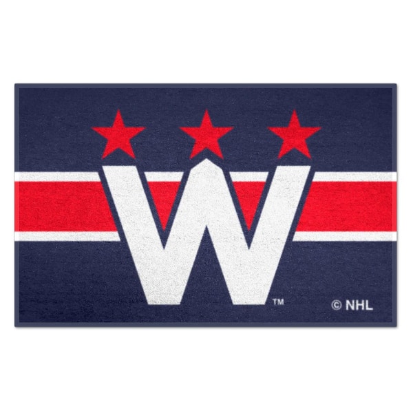 FANMATS Washington Capitals Navy 1.5 ft. x 2.5 ft. Starter Area Rug