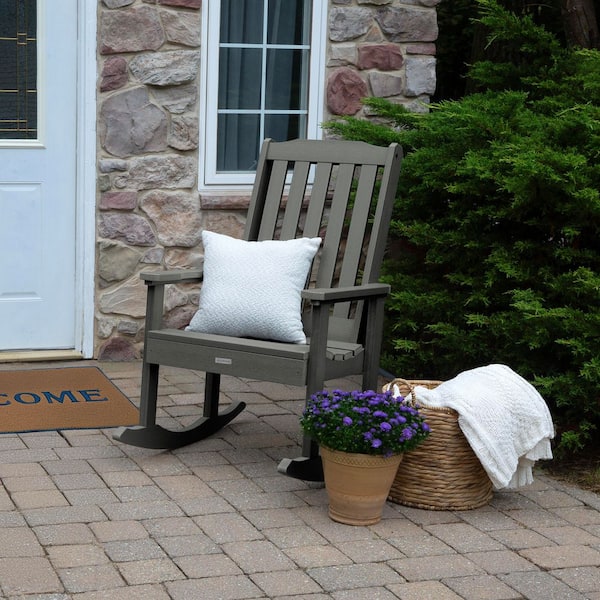 Lehigh Coastal Teak Recycled Plastic Outdoor Rocking Chair