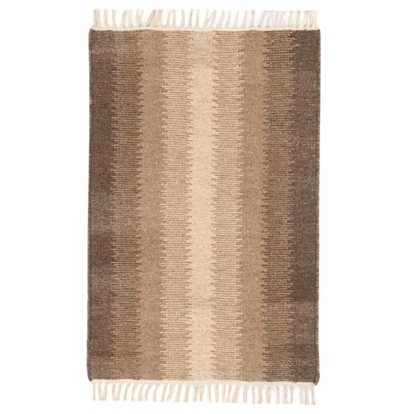Ronan Ikat Handwoven Wool Natural 2 ft. x 3 ft. Indoor Area Rug
