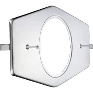 Stainless Steel Single-Handle Tub/Shower 13 in. Remodeling/Repair Cover Plate with Mounting Hardware in Chrome