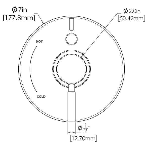 Speakman Neo 2-Handle Shower Valve Trim in Bronze (Valve Not