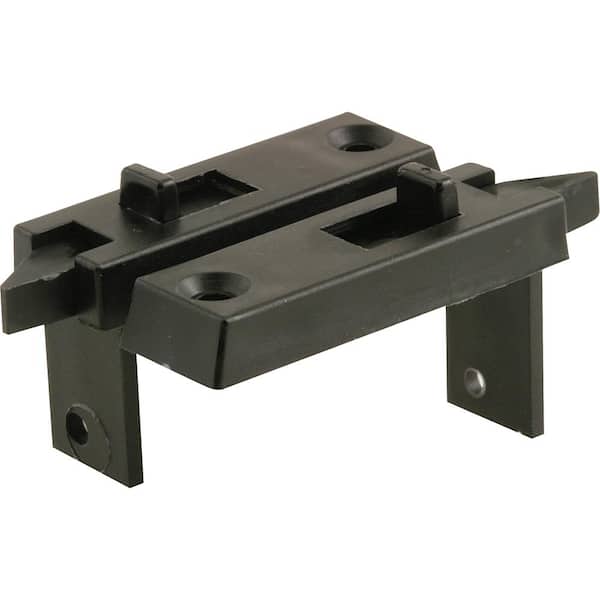 2-1/4 in. Black Spring-Loaded Sliding Window Lock Sash Tilt Latch (1-Set)