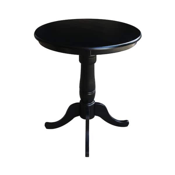 International Concepts Black Solid Wood Counter Table
