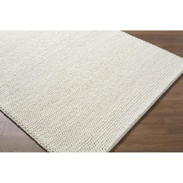 Hazar Cream Global Solid Color 6 ft. x 9 ft. Area Rug