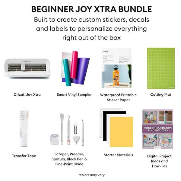 cricut joy 付属品 材料 Cricut Joy Xtra Die Cutting Machine Bundle with Sticker Making