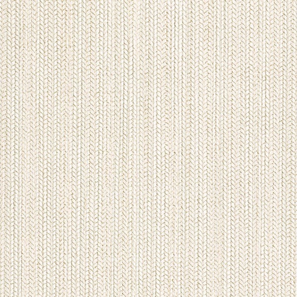 Beige Linen Dutch Braid Abstract Vinyl Non-Pasted Wallpaper Roll