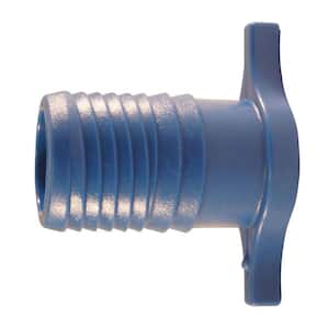 1 in. Barb Insert Blue Twister Polypropylene Plug Fitting