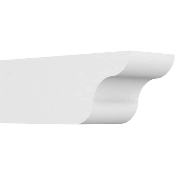 Ekena Millwork 6 in. x 6 in. x 16 in. Standard Carmel Architectural Grade PVC Rafter Tail Brace