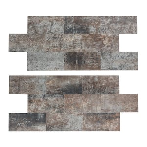 Ancient Cork 12.875 in. x 14 in. Metal and Composite Peel and Stick Tile (1.25 sq. ft./pack)
