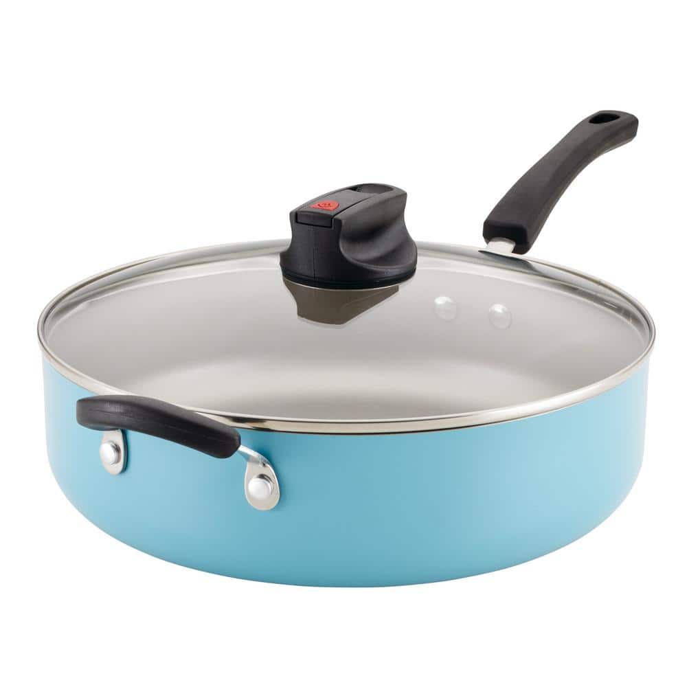 Farberware Easy Clean Aluminum Nonstick One-Pot Family Braising Pan with  Lid, 14-Inch, Aqua - On Sale - Bed Bath & Beyond - 38405956