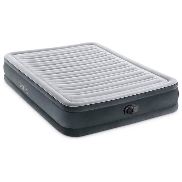Deluxe Dura-Beam Plush 13 in. Queen Air Mattress Bed with Built-in Pump