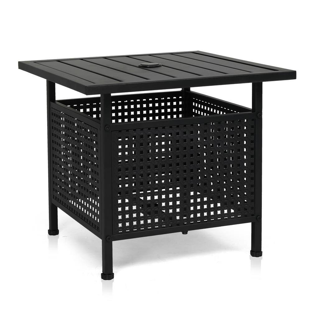 Winado Square Metal Outdoor Side Table K1G56000419 The Home Depot
