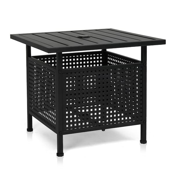 Winado Square Metal Outdoor Side Table K1G56000419 The Home Depot