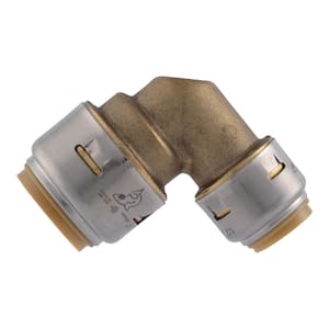 Max 3/4 in. x 1/2 in. Push-to-Connect Brass 90-Degree Reducing Elbow Fitting
